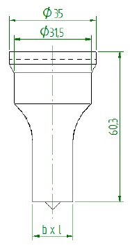 Langlochstempel Nr. 5 Serie B Grün
