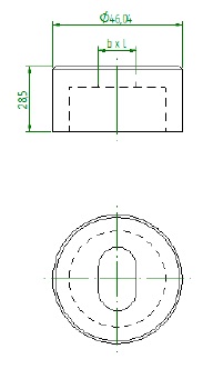 Langlochmatrize Nr. 2 Serie A Rot