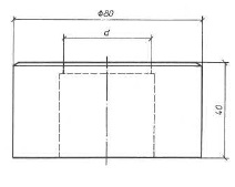 Rundmatrize Nr. 80 Ø 40,7 - 51,2 mm